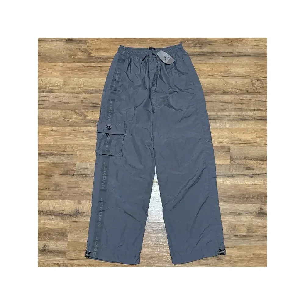Y2K Air Jordan Grey Straight Leg Vintage Baggy 133559-001 Track Sweatpants